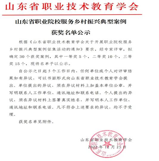 乡村振兴典型案例获奖公示名单 乡村振兴典型案例获奖公示名单