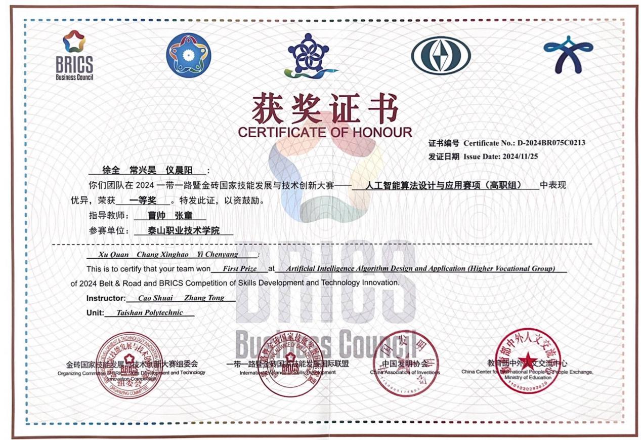 一带一路金砖证书 一带一路金砖证书